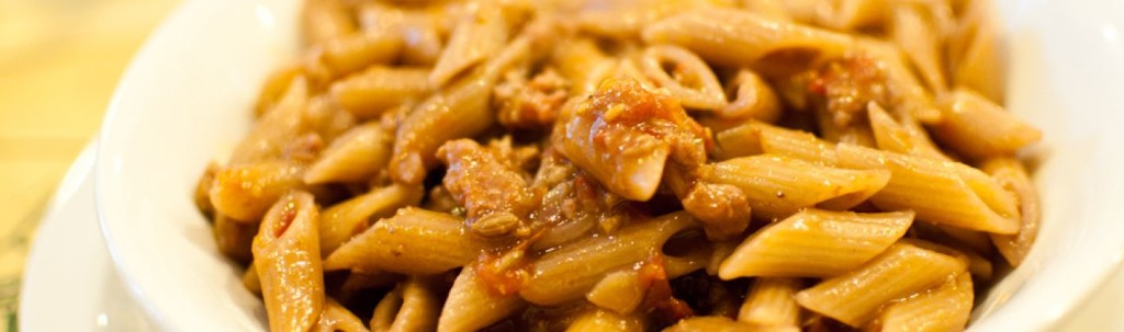 pennette al paté di olive rialbo
