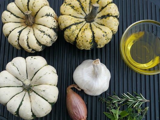 zucca e ingredienti per vellutata - rialbo